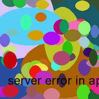 server error in application